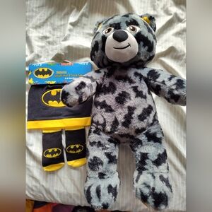Batman Black and Gray Plush Toy with Socks